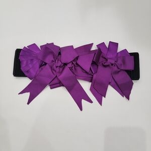 River Island Elegant Purple Bow Belt